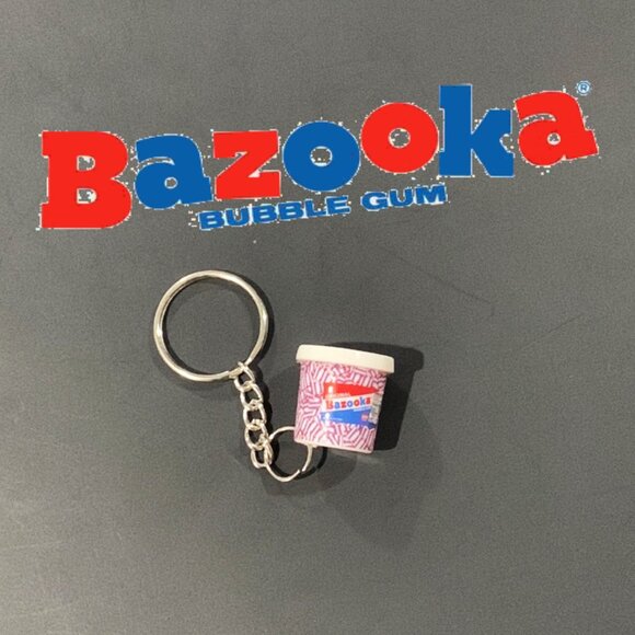 Bazooka Bubblegum Tub Keychain – Pop of Nostalgia - Picture 1 of 8